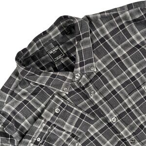 Todd Snyder Shirt Mens XXL‎ Gray Plaid Long Sleeve Button Down Tailored Quality